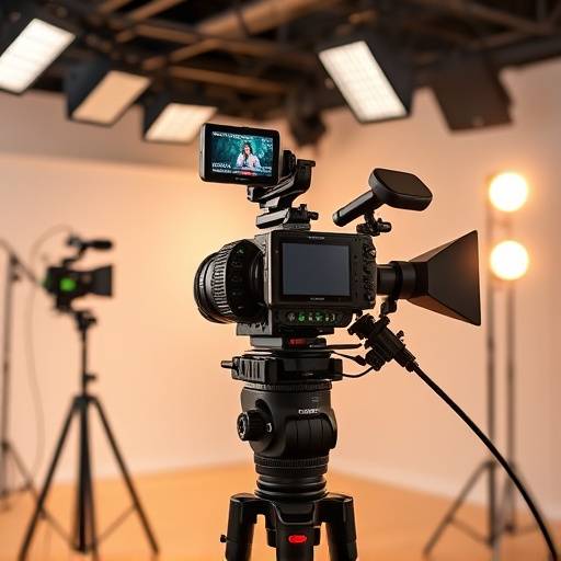 Configuration de streaming en direct avec plusieurs cam√©ras, repr√©sentant les services de streaming en direct.